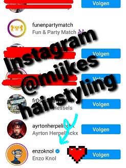 Instagram Enzo Knol like © www.mijkeshairandbeautystyling.nl